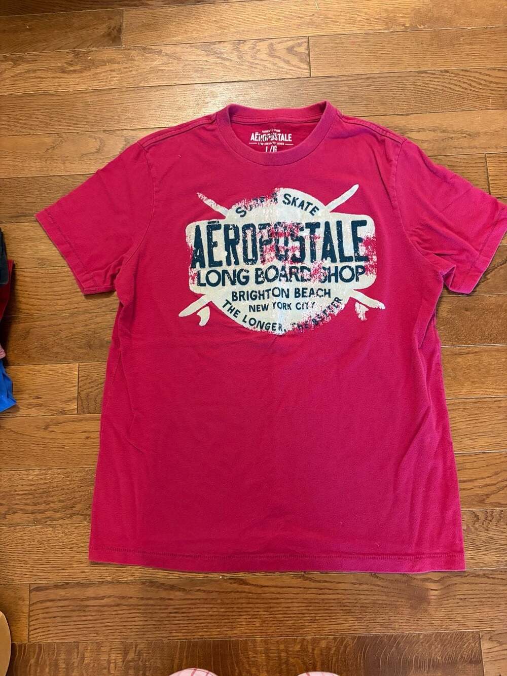 Aeropostale Long Board Shop Graphic Tee Size L
